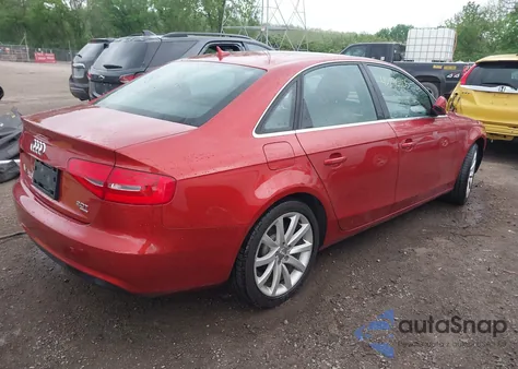 2013 Audi A4 2.0T Premium from USA, damaged, VIN WAUFFAFL9DN014419